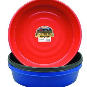 Little Giant® Plastic Utility Pan | Feed Pan | Durable & Versatile Livestock Feeding Bucket | Made in USA | 3 Gallon | Green