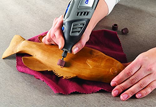 Dremel SC407 EZ SpeedClic Sanding Bands and Mandrel, Set of 2 Sanding Bands 13 mm (Grit 60/120) and 1 EZ SpeedClic Mandrel for Sanding, Shaping and Smoothing Wood and Plastic Materials