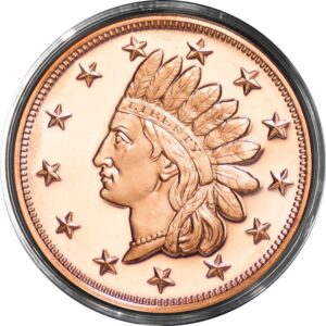 reedersong penny design one ounce copper round
