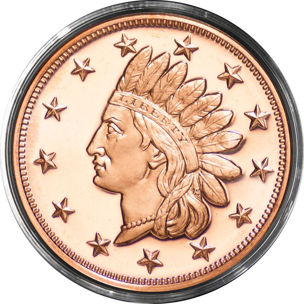 REEDERSONG Penny Design One Ounce Copper Round