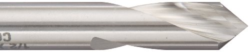 KEO 38123 Cobalt Steel NC Spotting Drill Bit, Uncoated (Bright) Finish, Round Shank, Right Hand Flute, 82 Degree Point Angle, 1/2" Body Diameter, 3-3/4" Overall Length