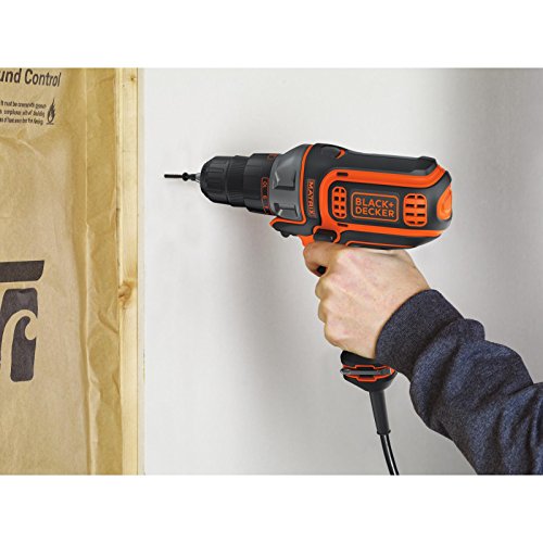 BLACK+DECKER Electric Drill, 3/8-Inch, 4-Amp (BDEDMT)