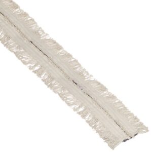 impact 16500 roll flat cut-to-length disposable cotton dust mop roll, 40' length x 5" width, white, for conventional frames