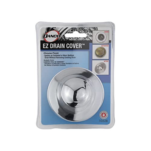Danco 10528 EZ Drain Cover for Bathtub, Chrome 4.6 x 4.4 x 5.9 inches
