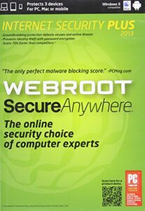 webroot secureanywhere internet security plus 2013 - 3 devices