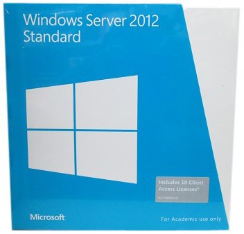 Microsoft Windows Server Standard 2012 64-Bit Academic (Includes 10 Client Access Licenses)