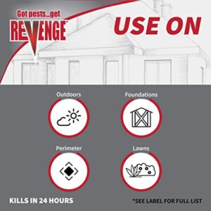 Revenge Ant Killer Granules, 4 lbs. Ready-to-Use Fast Acting Perimeter Treatment for Home Kills Ants, Fleas & Roaches