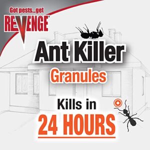 Revenge Ant Killer Granules, 4 lbs. Ready-to-Use Fast Acting Perimeter Treatment for Home Kills Ants, Fleas & Roaches