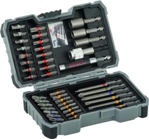 bosch 2607017164 43 piece bit-/nut setter masonry drill bit sets