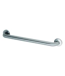 bobrick 6806.99x18 304 stainless steel straight grab bar with concealed mounting snap flange, peened gripping surface satin finish, 1-1/2" diameter x 18" length