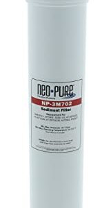 Neo-Pure NP-3M702 Sediment Prefilter Replacement Cartridge for the SQC3 and SQC4 Reverse Osmosis Systems Compatible with AQUA-PURE AP390E, 55581-03, Water Factory 47-55702G2, 47-55712CM, 47-55702CM