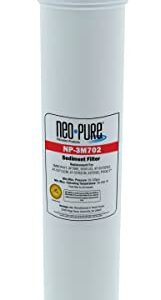 Neo-Pure NP-3M702 Sediment Prefilter Replacement Cartridge for the SQC3 and SQC4 Reverse Osmosis Systems Compatible with AQUA-PURE AP390E, 55581-03, Water Factory 47-55702G2, 47-55712CM, 47-55702CM