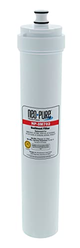 Neo-Pure NP-3M702 Sediment Prefilter Replacement Cartridge for the SQC3 and SQC4 Reverse Osmosis Systems Compatible with AQUA-PURE AP390E, 55581-03, Water Factory 47-55702G2, 47-55712CM, 47-55702CM