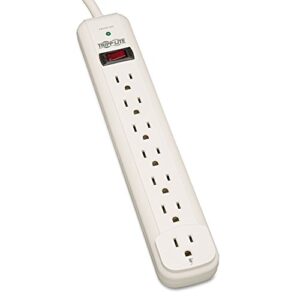tripp lite tlp712 tlp712 surge suppressor, 7 outlets, 12 ft cord, 1080 joules, light gray