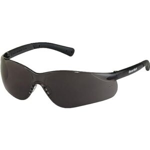 mcr safety bk312af uv anti-fog lens with non-slip temple material and soft nose piece, gray lens