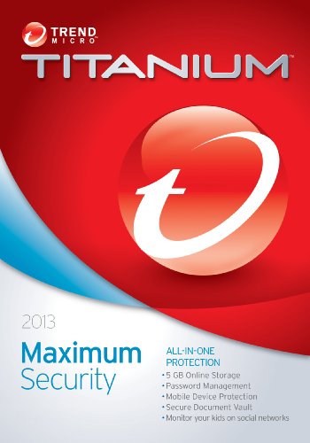 Trend Micro Titanium Maximum Security 2013 (5-Users) [Old Version]