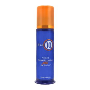 it's a 10 haircare miracle leave-in potion plus keratin, 3.4 fl. oz.