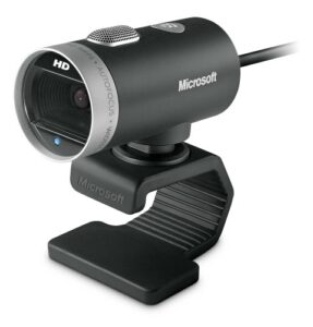 microsoft lifecam cinema,webcam with built-in noise cancelling microphone, light correction, usb connectivity, for video calling on microsoft teams/zoom, compatible with windows 8/10/11/ mac