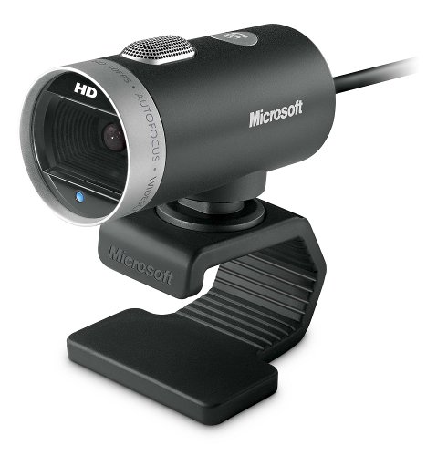 Microsoft LifeCam Cinema,Webcam with built-in noise cancelling Microphone, Light Correction, USB Connectivity, for video calling on Microsoft Teams/Zoom, compatible with Windows 8/10/11/ Mac