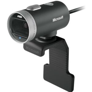 Microsoft LifeCam Cinema,Webcam with built-in noise cancelling Microphone, Light Correction, USB Connectivity, for video calling on Microsoft Teams/Zoom, compatible with Windows 8/10/11/ Mac