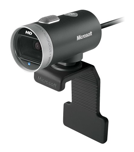 Microsoft LifeCam Cinema,Webcam with built-in noise cancelling Microphone, Light Correction, USB Connectivity, for video calling on Microsoft Teams/Zoom, compatible with Windows 8/10/11/ Mac