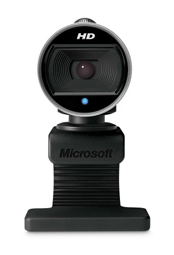 Microsoft LifeCam Cinema,Webcam with built-in noise cancelling Microphone, Light Correction, USB Connectivity, for video calling on Microsoft Teams/Zoom, compatible with Windows 8/10/11/ Mac