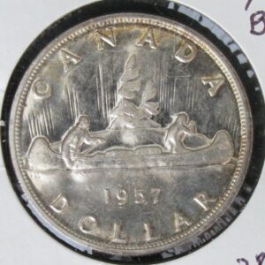 1957 *BU* Canada Silver Dollar