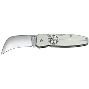 klein tools 44006 pocket knife, electricians knife with 2-5/8-inch hawkbill blade and aluminum handle