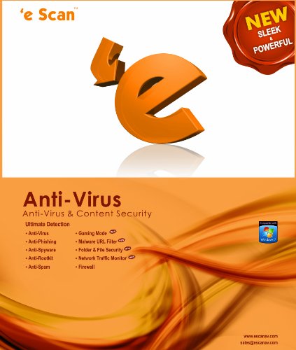 eScan Anti-virus for Home User 1 user 1 year [Download]