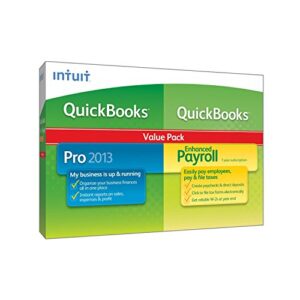 intuit quickbooks pro with quickbooks enhanced payroll 2013 - windows