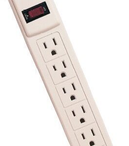 Inland 03981 6' Basic Surge Protector Bar - 6 Outlet