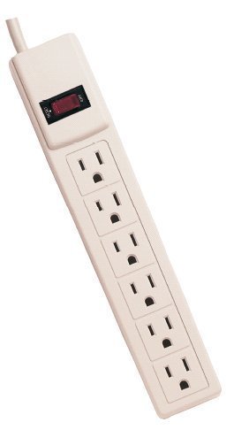 Inland 03981 6' Basic Surge Protector Bar - 6 Outlet