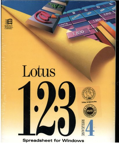 Lotus 123 Spreadsheet for Windows Release 4 (3.5 Inch discs only) (DOS 3.3 or Higher, Windows 3.0)