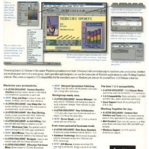 Lotus 123 Spreadsheet for Windows Release 4 (3.5 Inch discs only) (DOS 3.3 or Higher, Windows 3.0)