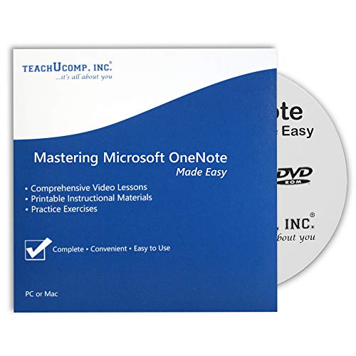 TEACHUCOMP Video Training Tutorial for OneNote (One Note) v. 2010 & 2007 DVD-ROM Course and PDF Manual