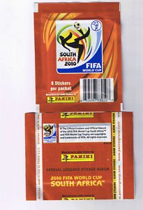 panini 2010 world cup soccer sticker pack w/ 8 stickers