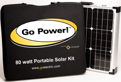 Go Power! GP-PSK-90 90W Portable Folding Solar Kit,Black