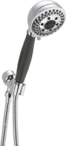 delta faucet 5-spray h2okinetic hand held shower head, chrome 54445-pk