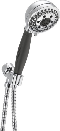 Delta Faucet 5-Spray H2Okinetic Hand Held Shower Head, Chrome 54445-PK