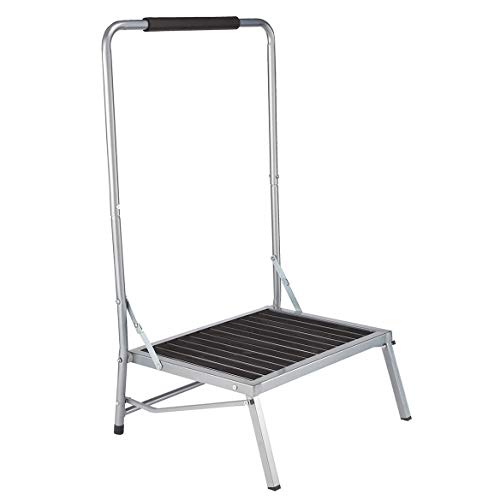 LivingSURE Extra Wide Step Stool with Handle, 20” x 15.6” x 38.4”