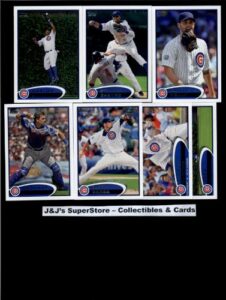 2012 topps chicago cubs complete master team set (series 1,2, and update) -31 cards includes camp, vitters, russell, jackson, mather, bowden, castro, and asencio