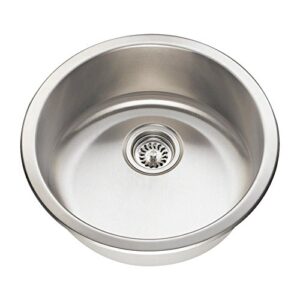 mr direct 465-18 stainless steel dual-mount 18-1/4 in. single bowl kitchen sink, 18 gauge