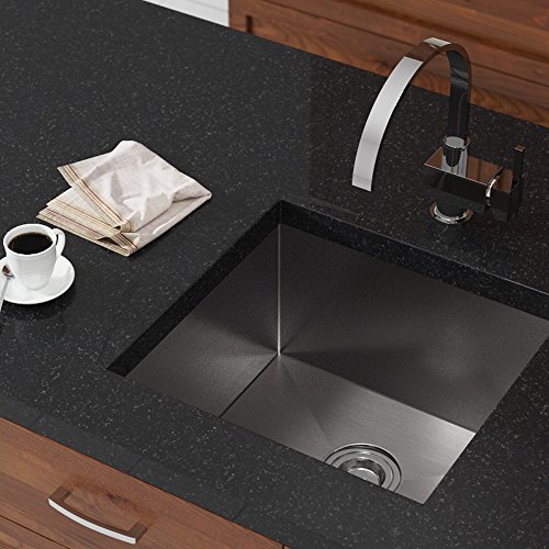 MR Direct 2321s-16 Stainless Steel Sink Undermount 20 in. Single Bowl Kitchen