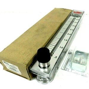 Dwyer® Rate-Master® Flowmeter, RMC-143-SSV, 2% Acc, 4-4 GPM Water, SS Valve, PC Body