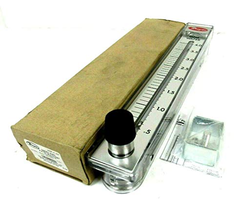 Dwyer® Rate-Master® Flowmeter, RMC-143-SSV, 2% Acc, 4-4 GPM Water, SS Valve, PC Body