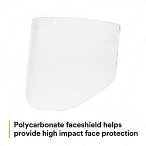 3M Clear Polycarbonate Faceshield WP96, 82701-00000, Molded