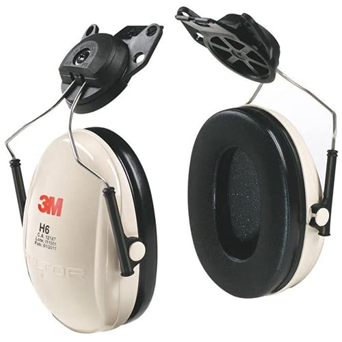 3M Peltor Optime 95 Cap-Mount Earmuffs, Hearing Conservation H6P3E/V, White