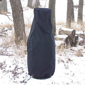 The Blue Rooster Supersize Year Round Chiminea Cover in Charcoal