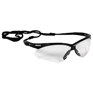 kleenguard nemesis safety glasses black frame clear lens anti fog