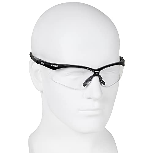 KleenGuard Nemesis Safety Glasses Black Frame Clear Lens Anti Fog